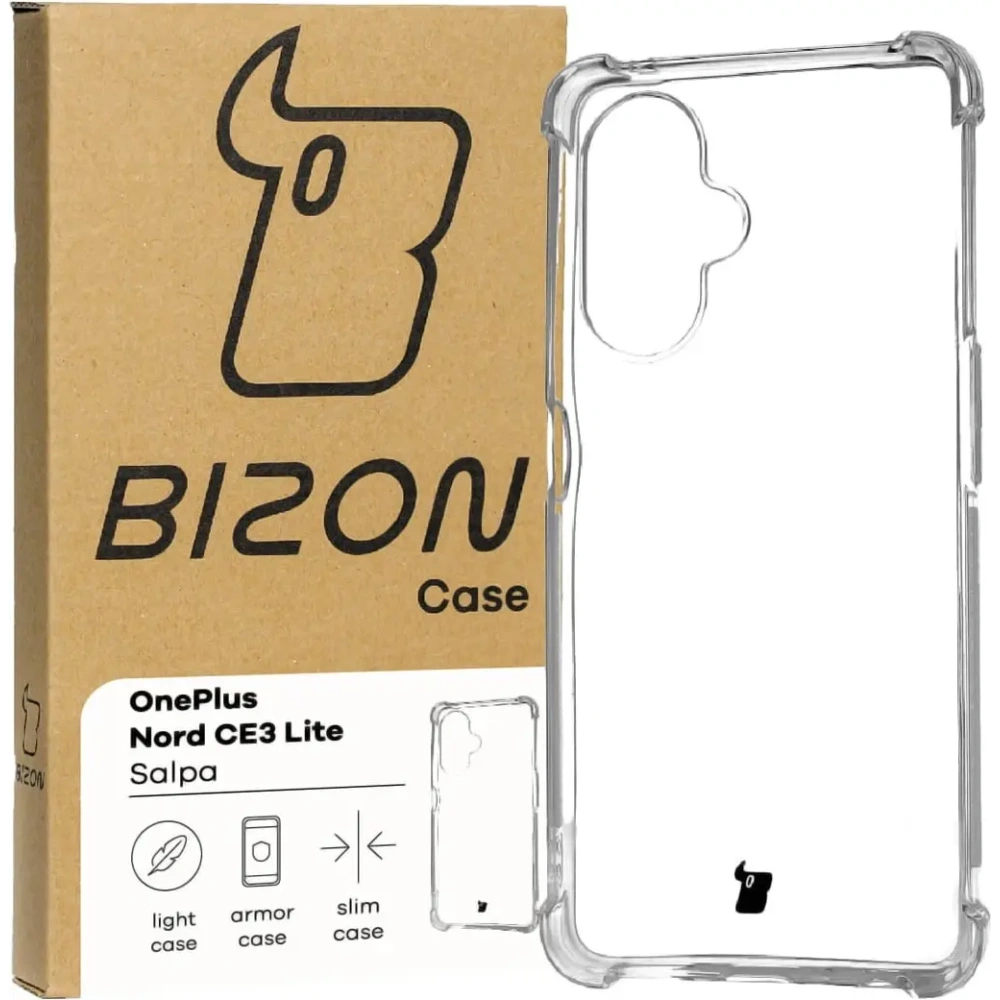 Elastyczne etui Bizon Case Salpa do OnePlus Nord CE 3 Lite przezroczyste