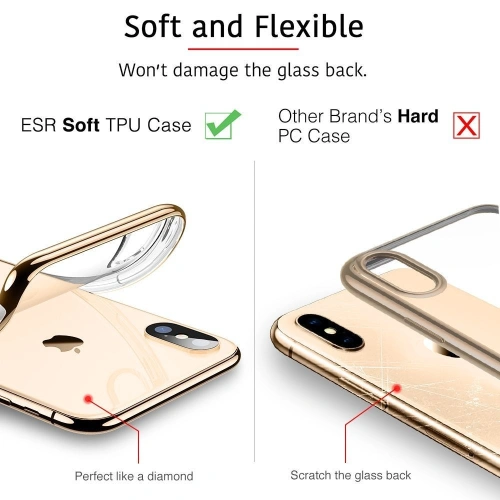 Kup Etui ESR Essential Apple iPhone X/XS Aur Champagne - ESR015GLD - {ean13} - Sklep Home Screen