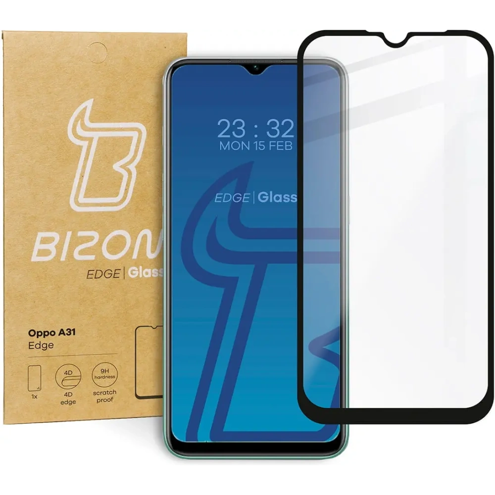 Szkło hartowane Bizon Glass Edge do Oppo A31 czarne