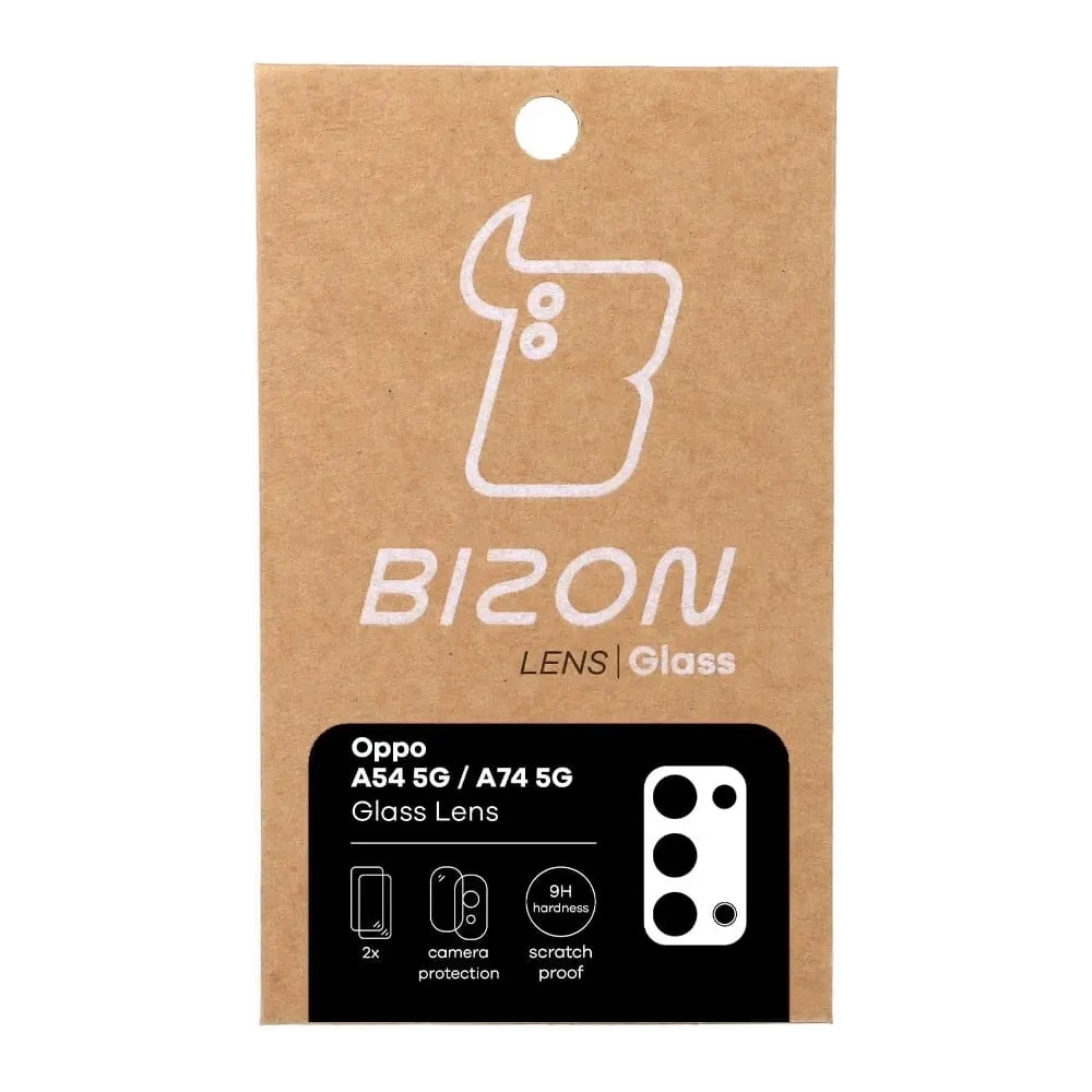 Szkło na aparat Bizon Glass Lens do Oppo A54 5G / A74 5G [2 PACK]