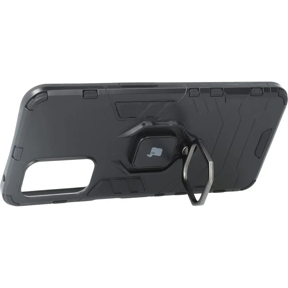 Etui Bizon Case Armor Ring do Oppo A54 5G / A93 5G / A74 5G / OnePlus Nord N200 5G czarne