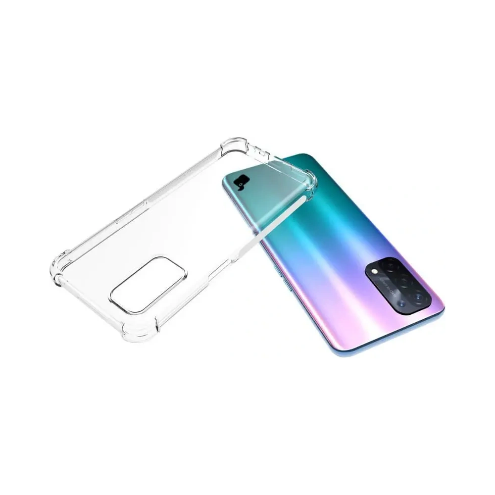 Etui + 2x szkło na ekran + obiektyw Bizon Case Clear Pack do Oppo A74 5G / A54 5G przezroczyste