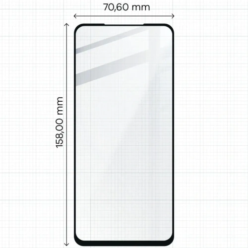 Kup Bizon Glas Edge gehärtetes Glas - [2 PACK] + Linsenschutz Oppo A54 5G / A74 5G schwarz - BIZ593 - {ean13} - Sklep Home Screen