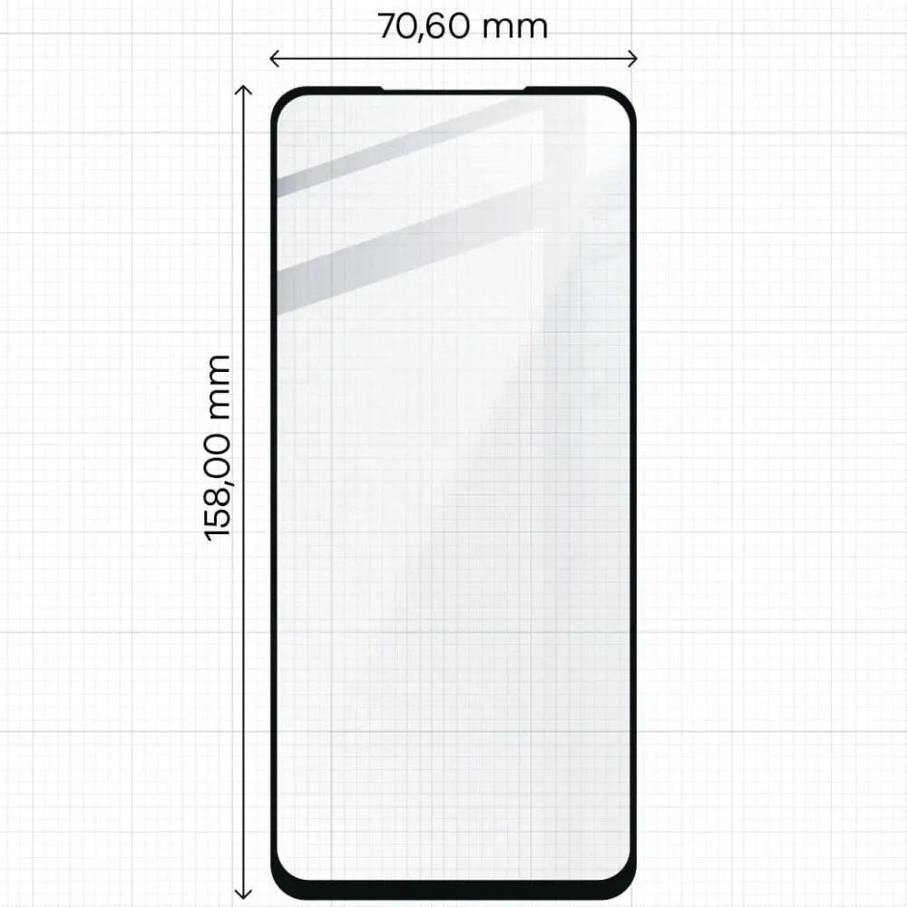Szkło hartowane Bizon Glass Edge - [2 PACK] + ochrona na obiektyw Oppo A54 5G / A74 5G czarne