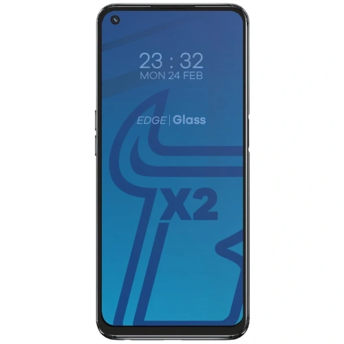 Kup Bizon Glass Edge edzett üveg - [2 CSOMAG] + lencsevédő Oppo A54 5G / A74 5G fekete - BIZ593 - {ean13} - Sklep Home Screen