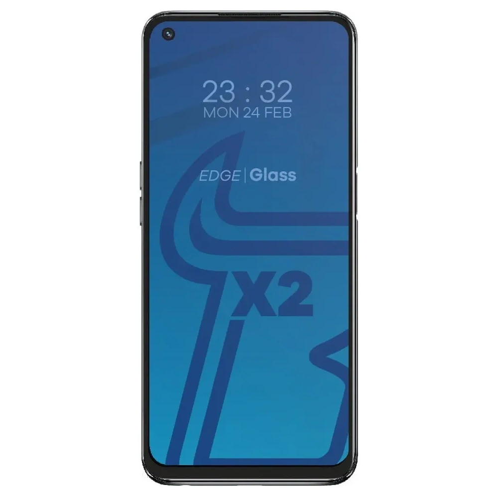 Szkło hartowane Bizon Glass Edge - [2 PACK] + ochrona na obiektyw Oppo A54 5G / A74 5G czarne