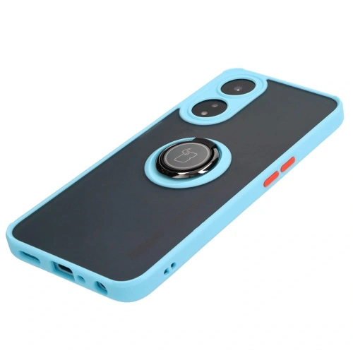 Kup Bizon Case Hybrid Ring Oppo A78 5G fumuriu cu un cadru de culoare albastru deschis - BIZ595 - {ean13} - Sklep Home Screen