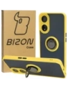 Buy Bizon Case Hybrid Ring Oppo A78 5G smoky with a yellow frame - BIZ597 - {ean13} - Home Screen Store Europe