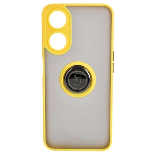 Buy Bizon Case Hybrid Ring Oppo A78 5G smoky with a yellow frame - BIZ597 - {ean13} - Home Screen Store Europe