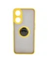 Buy Bizon Case Hybrid Ring Oppo A78 5G smoky with a yellow frame - BIZ597 - {ean13} - Home Screen Store Europe