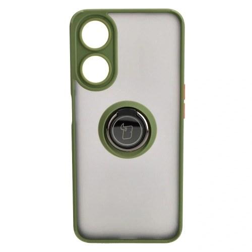 Kup Bizon Case Hybrid Ring Oppo A78 5G fumuriu cu un cadru verde - BIZ598 - {ean13} - Sklep Home Screen