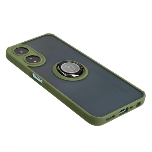 Kup Bizon Case Hybrid Ring Oppo A78 5G rauchig mit grünem Rahmen - BIZ598 - {ean13} - Sklep Home Screen