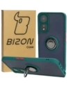Bizon Case Hybrid Ring Oppo A78 5G smoky with a dark green frame