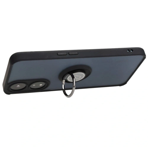 Kup Bizon Case Hybrid Gyűrű Oppo A78 5G füstös fekete kerettel - BIZ600 - {ean13} - Sklep Home Screen