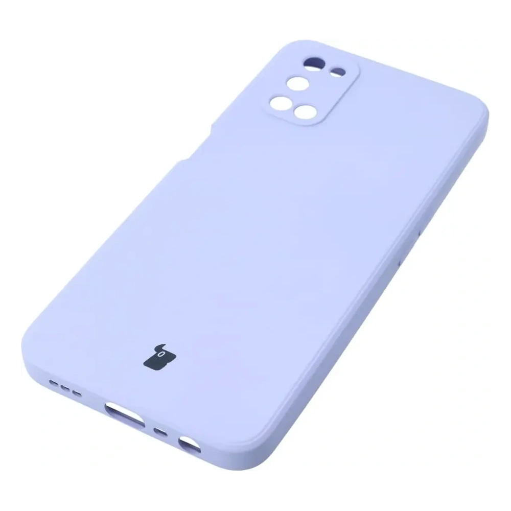 Etui Bizon Case Silicone Sq do Oppo A52 / A72 / A92 jasnofioletowe