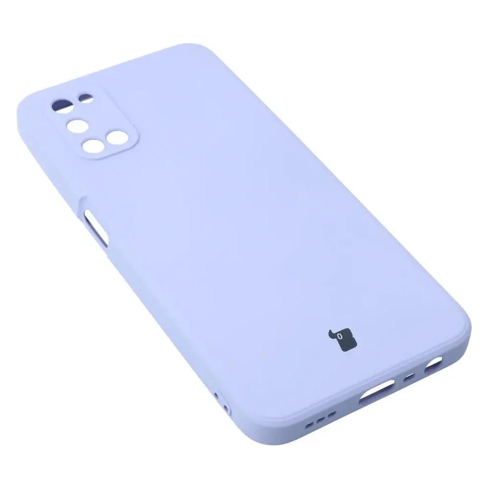 Etui Bizon Case Silicone Sq do Oppo A52 / A72 / A92 jasnofioletowe