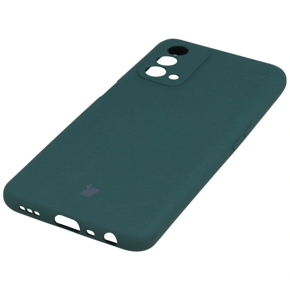 Etui Bizon Case Silicone do Oppo A93 5G ciemnozielone