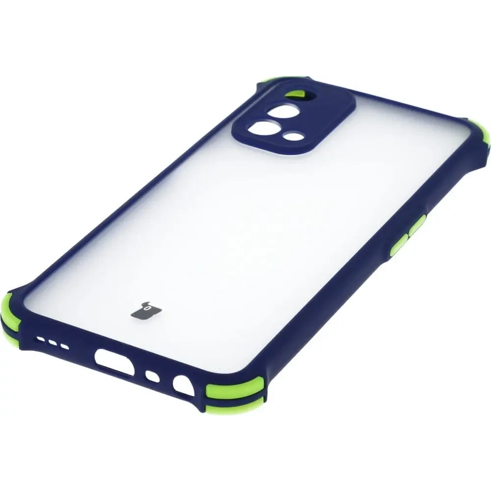 Etui Bizon Case AntiShock Hybrid do Oppo A93 5G / OnePlus Nord N200 5G granatowe