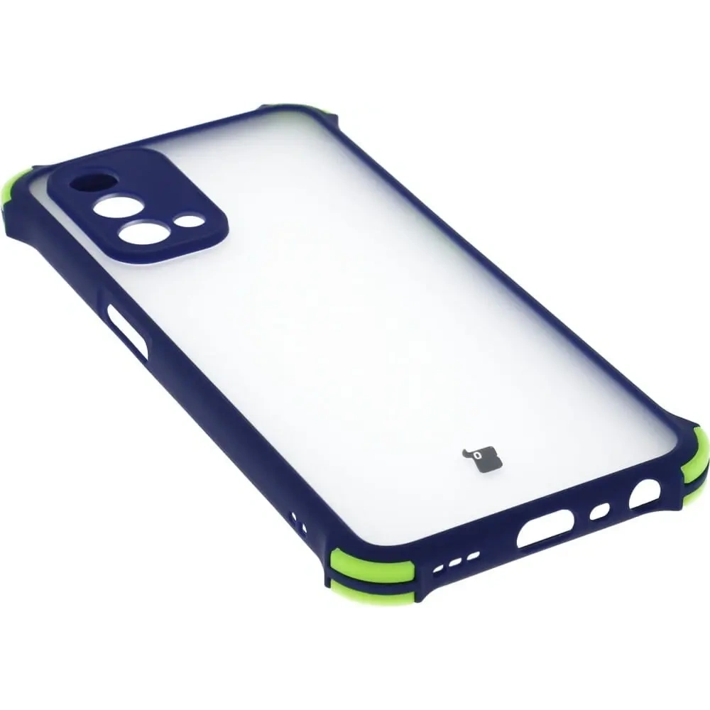 Etui Bizon Case AntiShock Hybrid do Oppo A93 5G / OnePlus Nord N200 5G granatowe