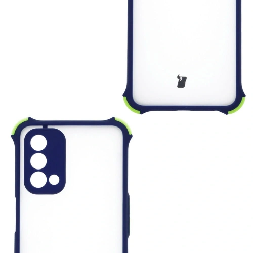 Kup Bizon Case AntiShock Hybrid Oppo A93 5G / OnePlus Nord N200 5G navyblau - BIZ607 - {ean13} - Sklep Home Screen