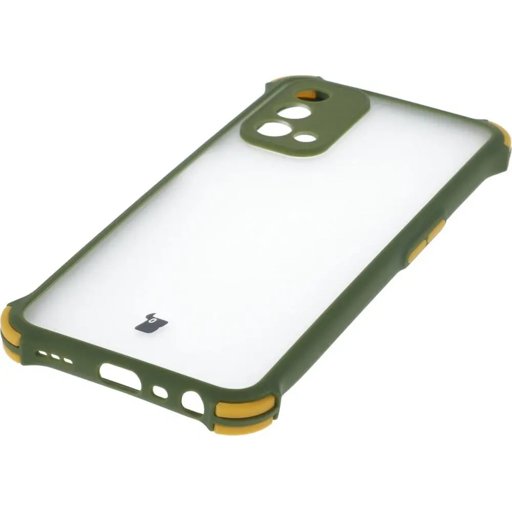 Etui Bizon Case AntiShock Hybrid do Oppo A93 5G / OnePlus Nord N200 5G jasnozielone