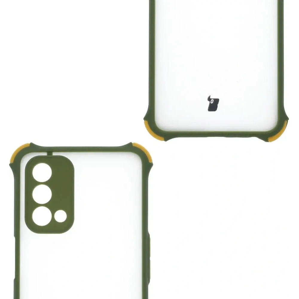 Etui Bizon Case AntiShock Hybrid do Oppo A93 5G / OnePlus Nord N200 5G jasnozielone