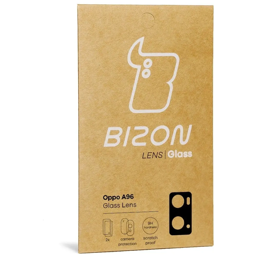 Szkło na aparat Bizon Glass Lens do Oppo A96 [2 PACK]
