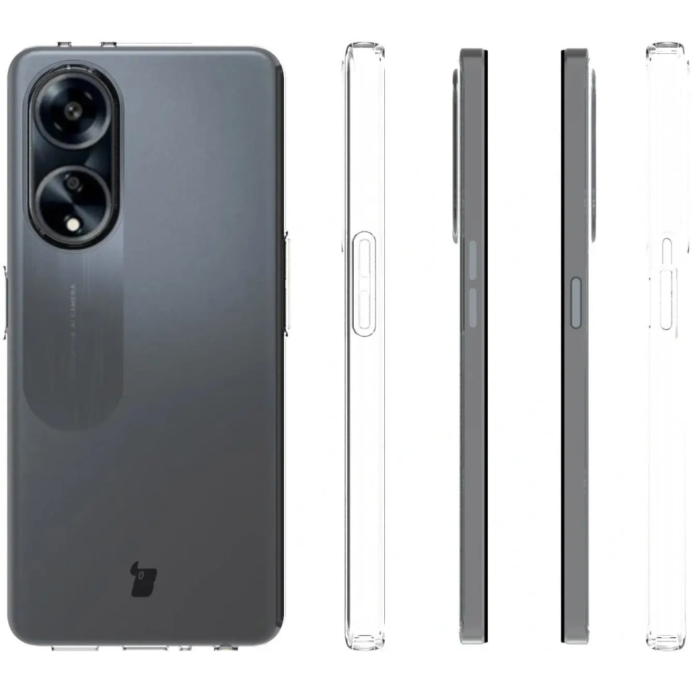 Elastyczne etui Bizon Case Salpa do Oppo A98 5G przezroczyste