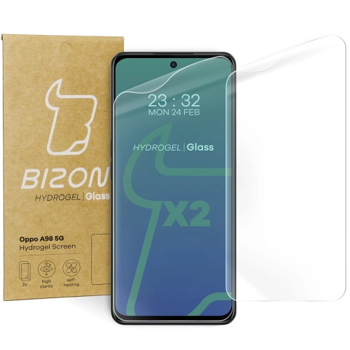 Buy Bizon Glass Hydrogel Oppo A98 [2 PACK] - BIZ621 - {ean13} - Home Screen Store Europe