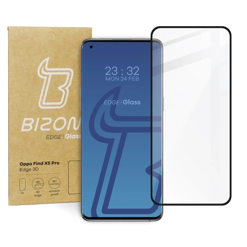 Kup Szkło hartowane Bizon Glass Edge 3D do Oppo Find X5 Pro czarne - BIZ623 - {ean13} - Sklep Home Screen
