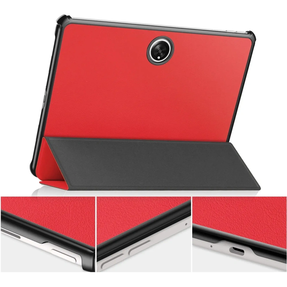 Etui Bizon Case Tab Croc do Oppo Pad 2 / OnePlus Pad czerwone