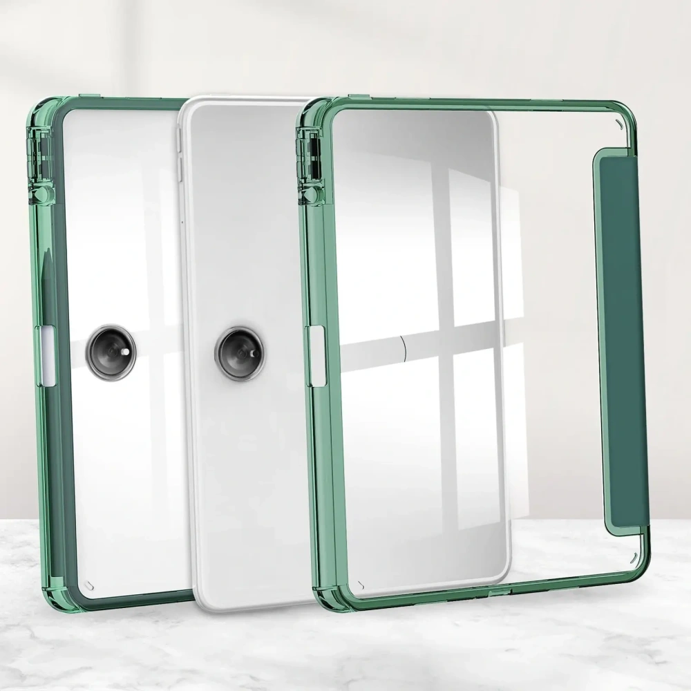Etui Bizon Case Tab Clear Satin do Oppo Pad 2 / OnePlus Pad ciemnozielone