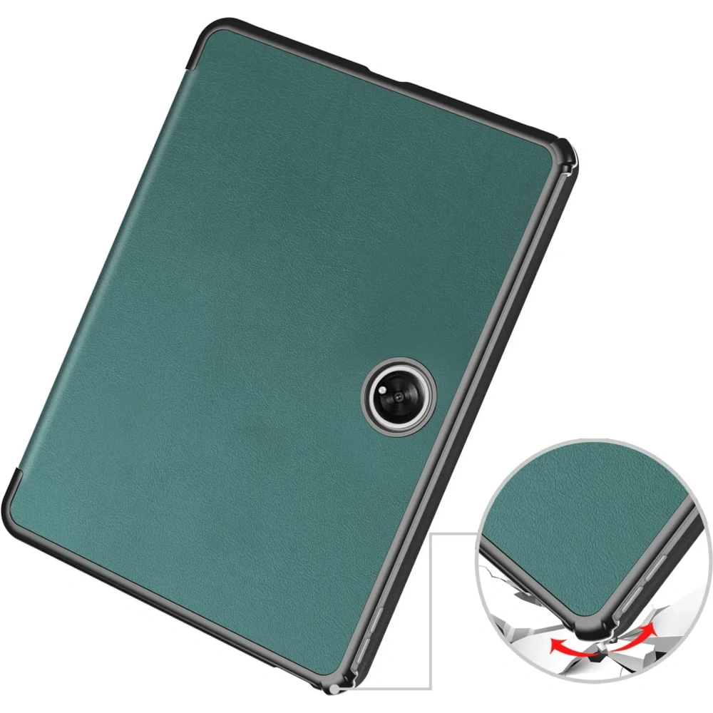 Etui Bizon Case Tab Croc do Oppo Pad 2 / OnePlus Pad ciemnozielone