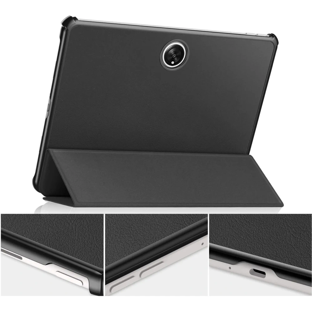 Etui Bizon Case Tab Croc do Oppo Pad 2 / OnePlus Pad czarne