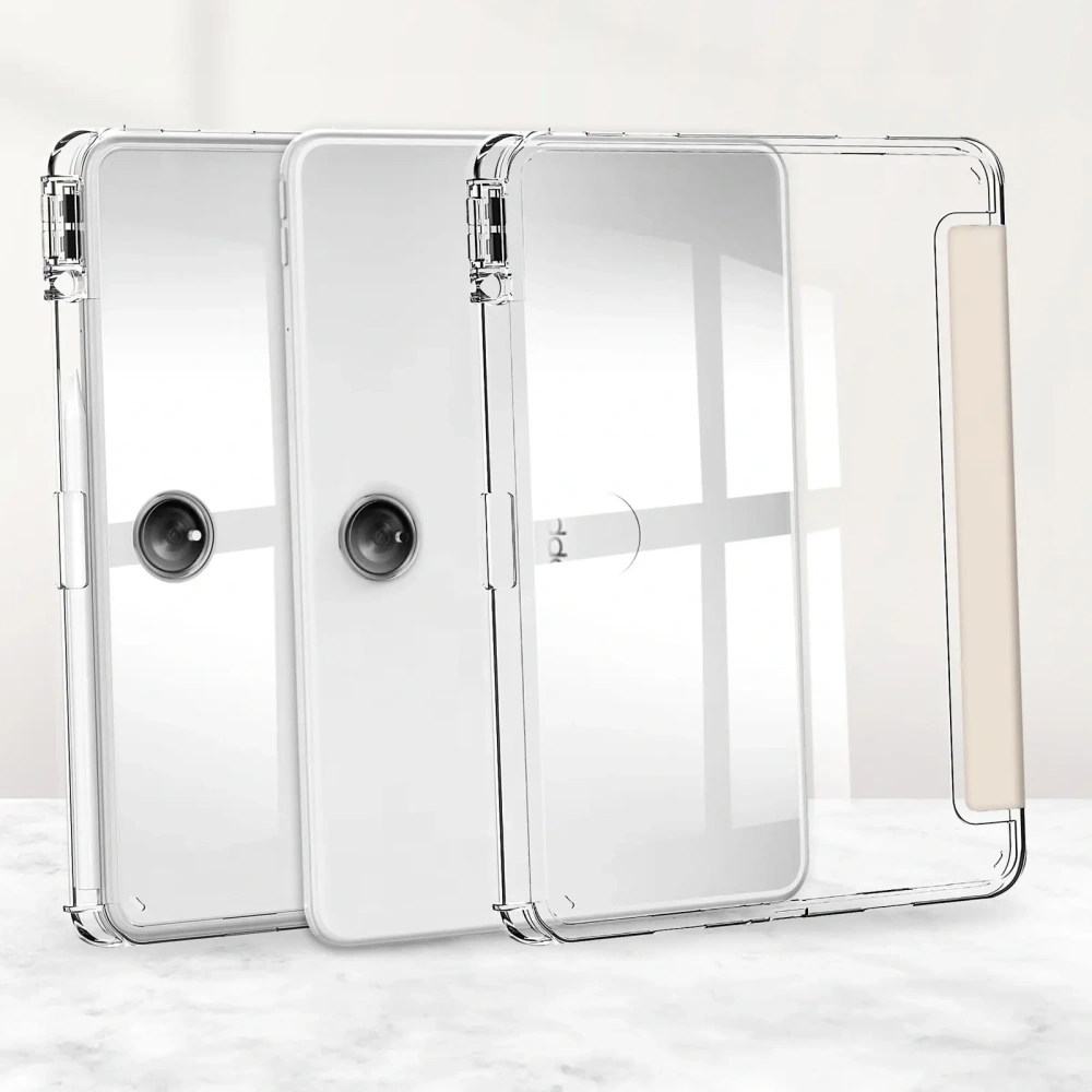 Etui Bizon Case Tab Clear Satin do Oppo Pad 2 / OnePlus Pad beżowe
