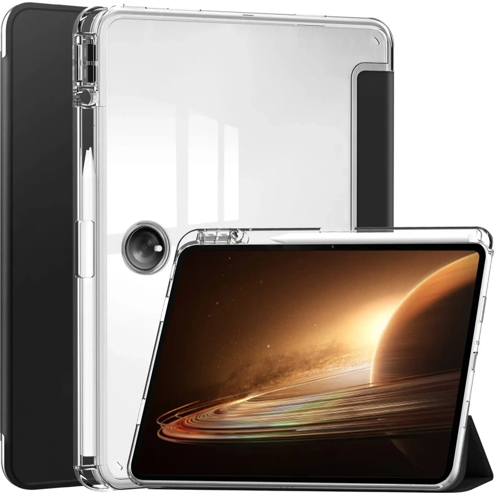 Etui Bizon Case Tab Clear Satin do Oppo Pad 2 / OnePlus Pad czarne
