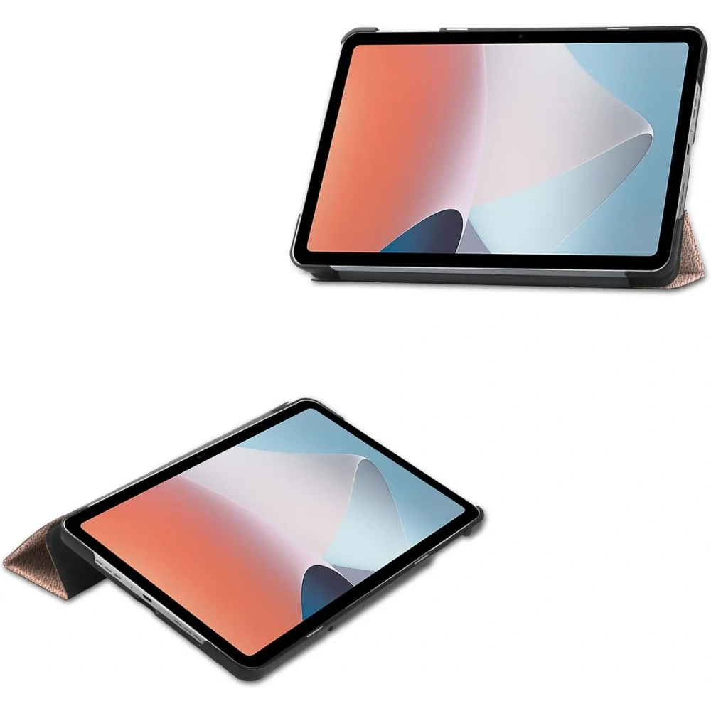 Etui Bizon Case Tab Croc do OPPO Pad Air różowozłote