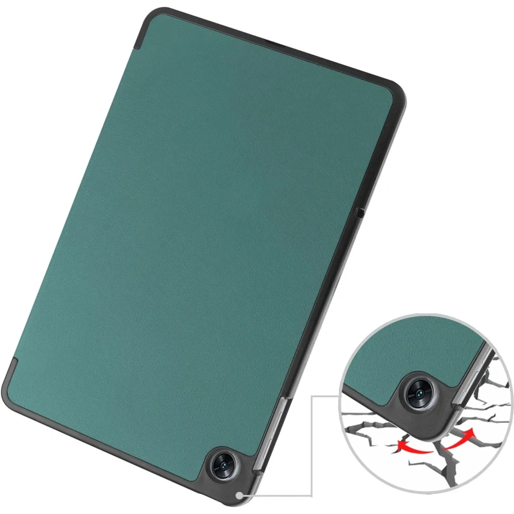 Etui Bizon Case Tab Croc do OPPO Pad Air ciemnozielone