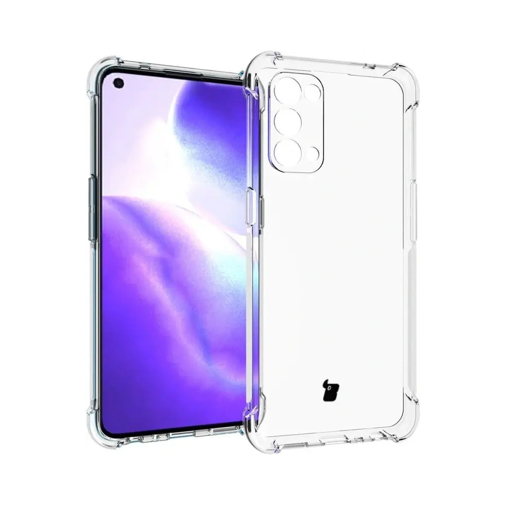 Etui + 2x szkło na ekran Bizon Case Clear Pack do Oppo Reno 5 5G przezroczyste