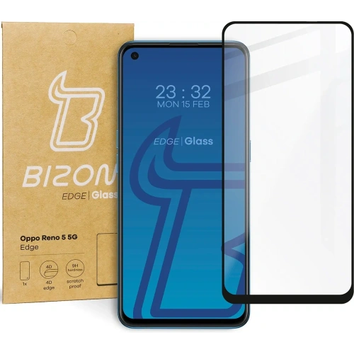 Kup Szkło hartowane Bizon Glass Edge do Oppo Reno 5 5G czarne - BIZ644 - {ean13} - Sklep Home Screen