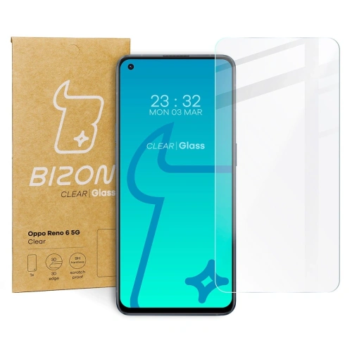 Kup Bizon Sticlă Clară Oppo Reno6 5G - BIZ647 - {ean13} - Sklep Home Screen