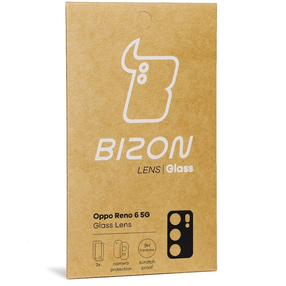 Szkło na aparat Bizon Glass Lens do Oppo Reno 6 5G [2 PACK]