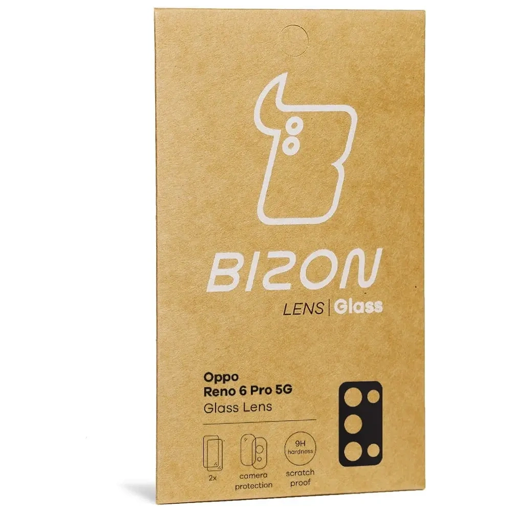 Szkło na aparat Bizon Glass Lens do Oppo Reno 6 Pro 5G [2 PACK]