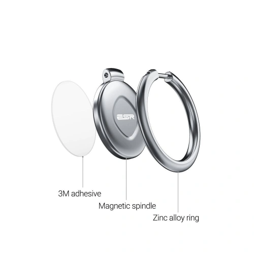 Buy ESR Magnetic Phone Ring Silver - ESR026SLV - {ean13} - Home Screen Store Europe
