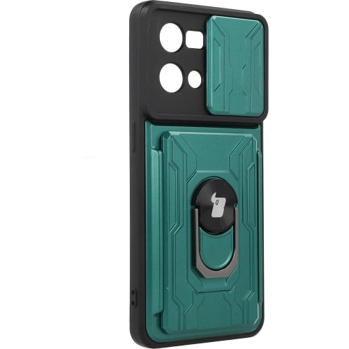Buy Bizon Case Camshield Card Slot Ring Oppo Reno 7 4G green - BIZ657 - {ean13} - Home Screen Store Europe