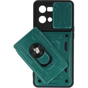 Kup Etui Bizon Case Camshield Card Slot Ring do Oppo Reno 7 4G zielone - BIZ657 - {ean13} - Sklep Home Screen