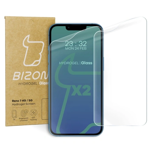 Kup Bizon Glas Hydrogel Reno 7 4G / 5G [2 PACK] - BIZ661 - {ean13} - Sklep Home Screen