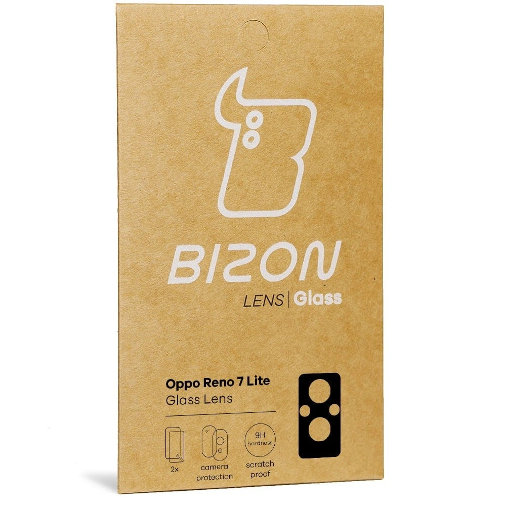 Szkło na aparat Bizon Glass Lens do Oppo Reno 7 Lite [2 PACK]