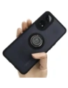 Etui s úchopem na prst Bizon Case Hybrid Ring pro Oppo Reno8 T kouřové s černým rámečkem