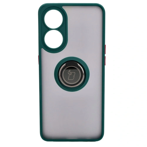 Buy Bizon Case Hybrid Ring Oppo Reno8 T smoky with a dark green frame - BIZ667 - {ean13} - Home Screen Store Europe